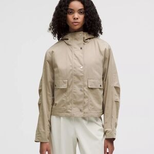 Lululemon Cropped Utility Windbreaker Sheer Oak